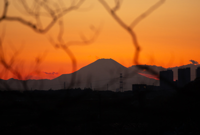 TAC取手グリーンスポーツセンターから見える富士山