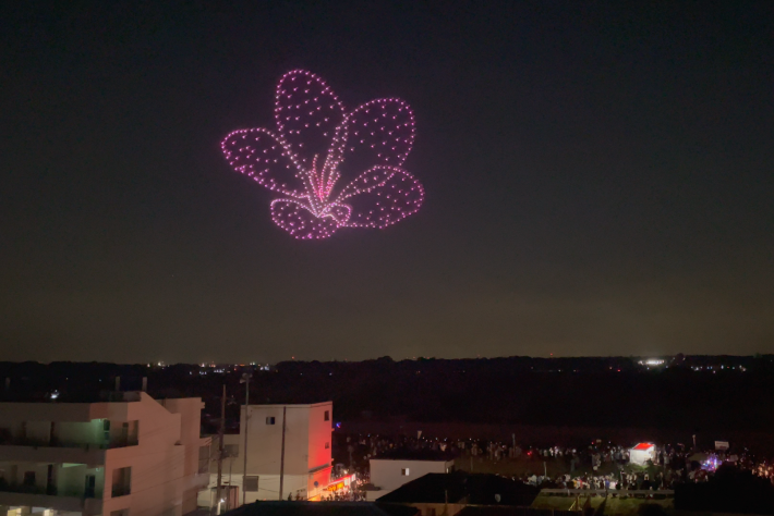 ドローンによる「花」