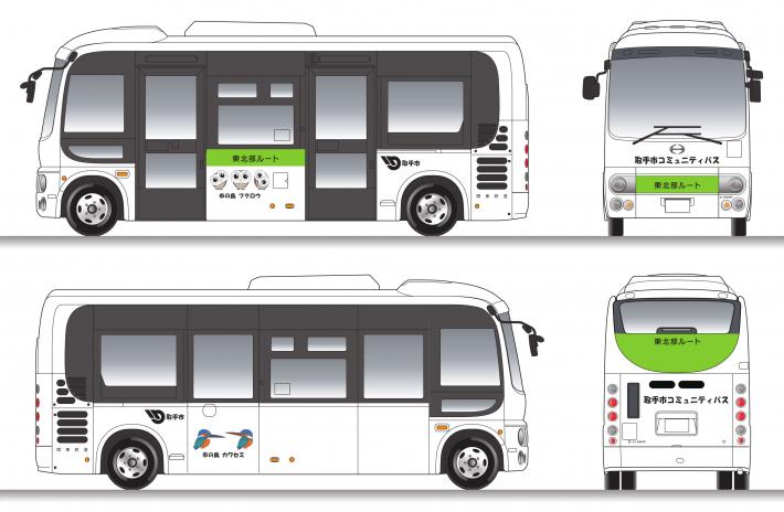 東北部ルート車両のイメージ図