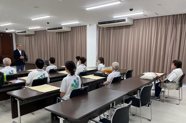 市長挨拶の様子です