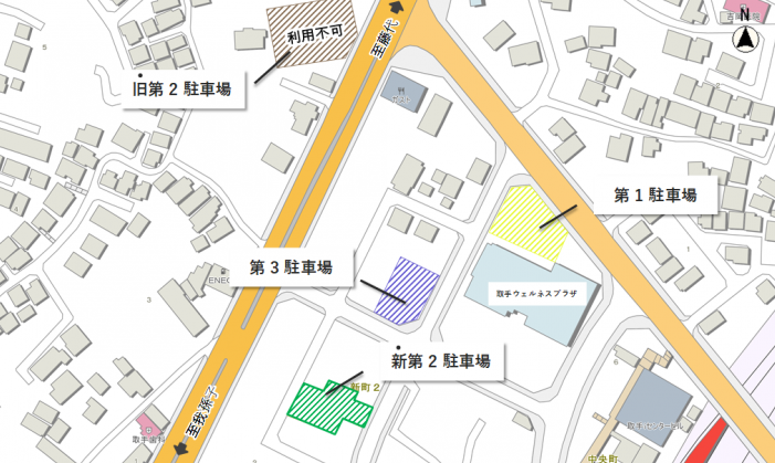 駐車場の位置図です。